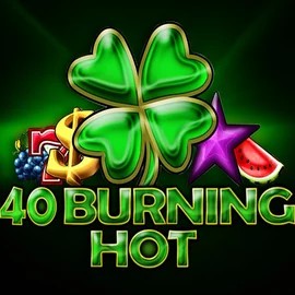 40 Burning Hot slot logo by Amusnet Interactive at Lysa Casino40 Burning Hot