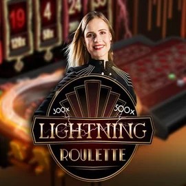 Lightning Roulette slot logo by Evolution at Lysa Casino