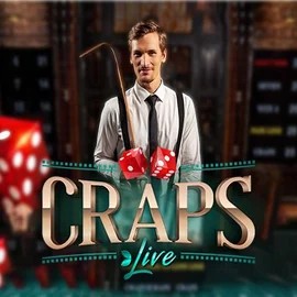 Live Craps online game logo by Evolution on casinolysa.com