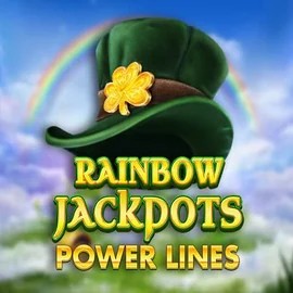 Rainbow Jackpots Power Lines slot icon by Red Tiger Gaming, available at Lysa Casino