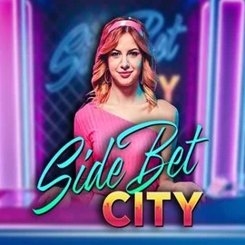 Side Bet City slot visual from Evolution available on casinolysa.com