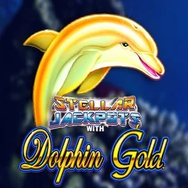 Dolphin Gold with Stellar Jackpots logo by Lightning Box Game at Lysa Casino